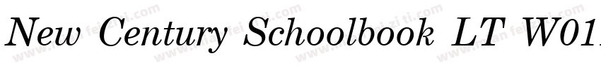 New Century Schoolbook LT W01Rm字体转换